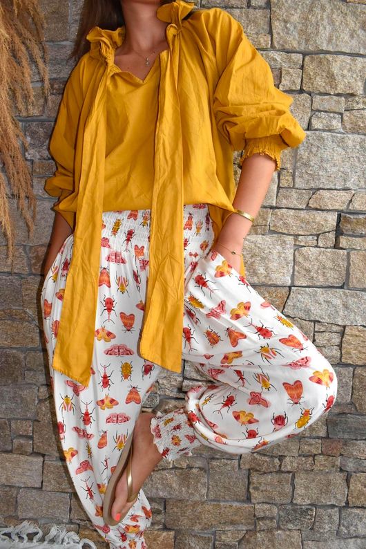 Larc Poet Blouse Mustard
